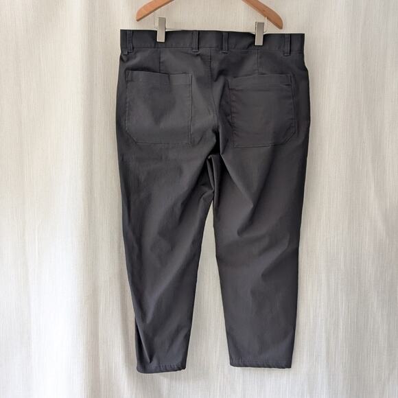 Lululemon ABC Classic-Fit Trouser Gray High Waist Chino Cropped Pants, size 38 - Picture 2 of 7
